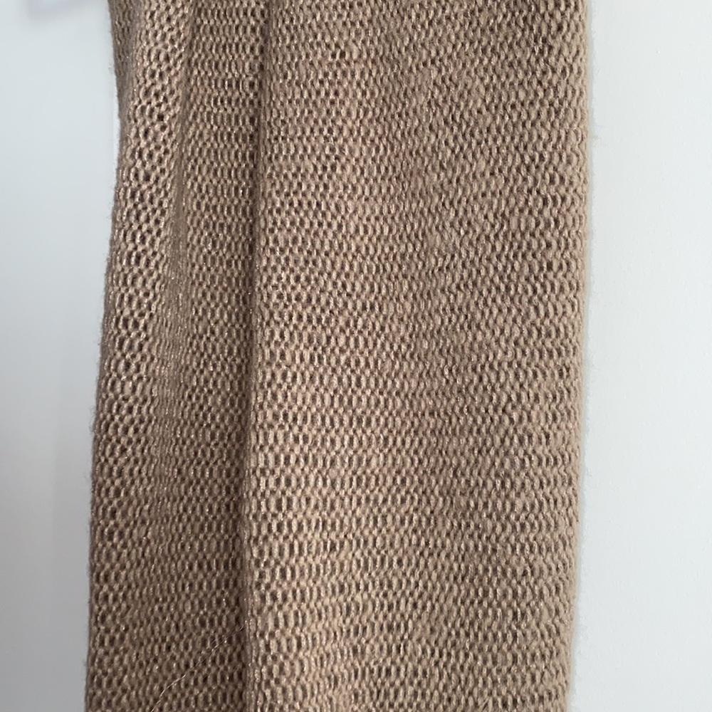 Tan Circle Scarf - Picture 3 of 3